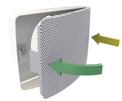 Tuloilmaventtiili Onnline BOS - 125 - ON Musta - KarelianStore