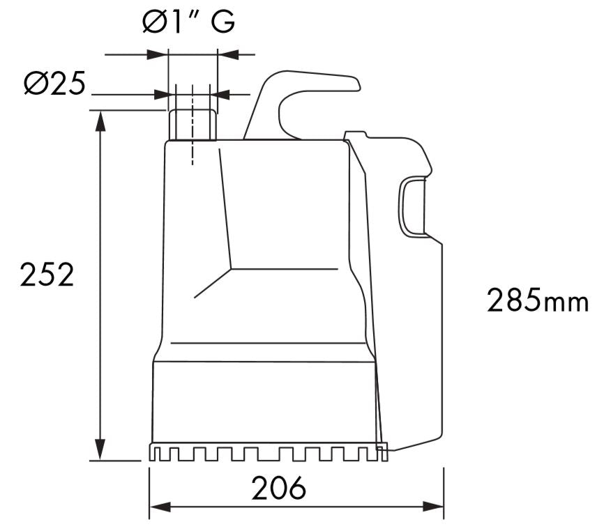 Tyhjennyspumppu Simaco Ego 500 GI LS HI - FI 1 - V - KarelianStore