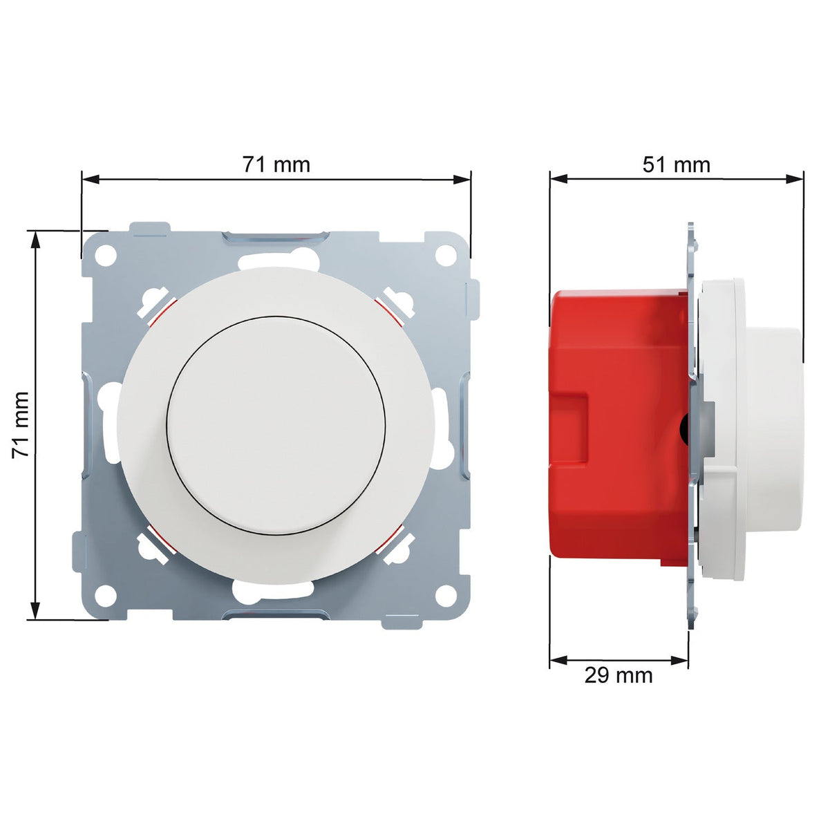 Valonsäädin ELKO One 370W LED 1 - 200VA IP21 Valkoinen - KarelianStore