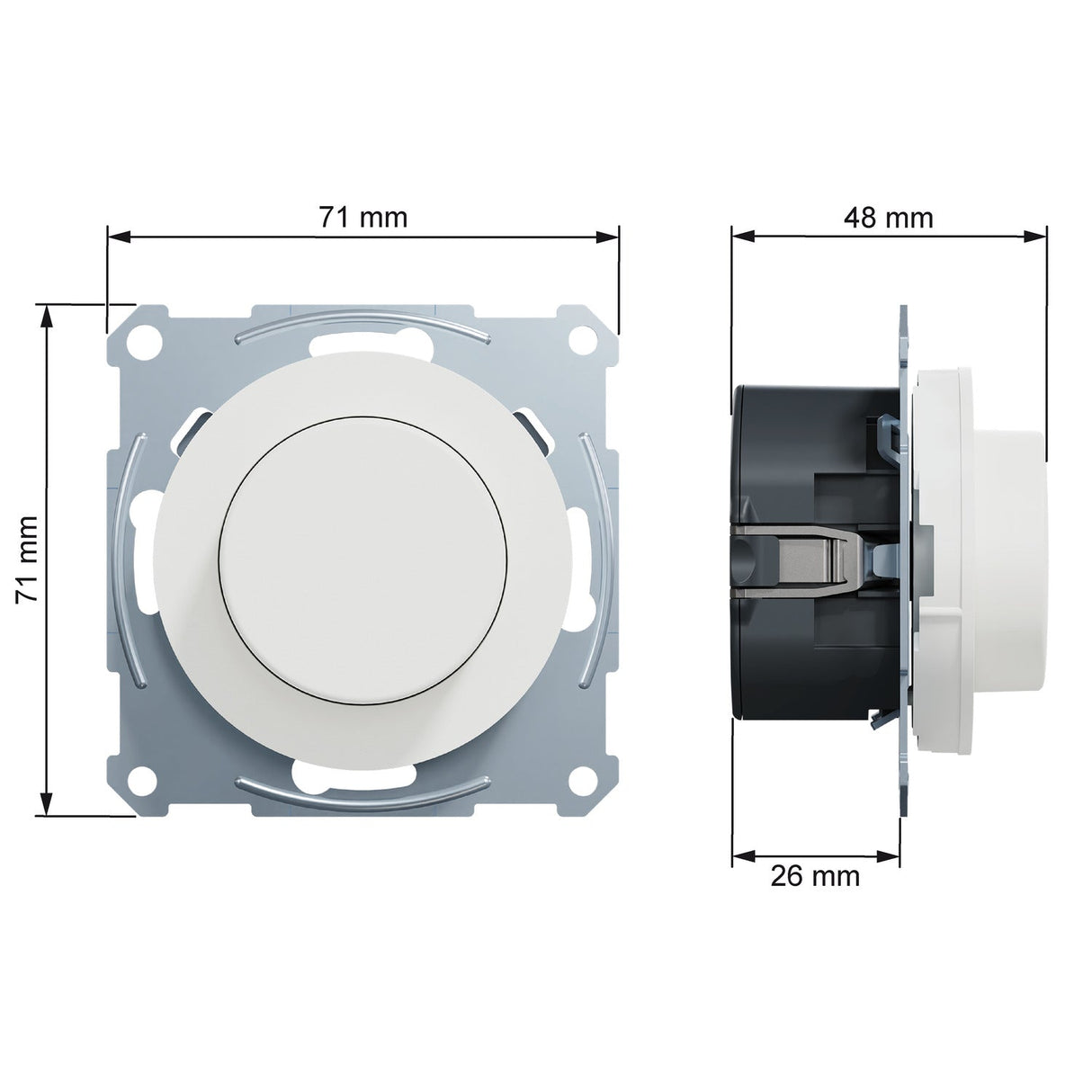 Valonsäädin ELKO One Dali 52 mA IP21 Valkoinen - KarelianStore