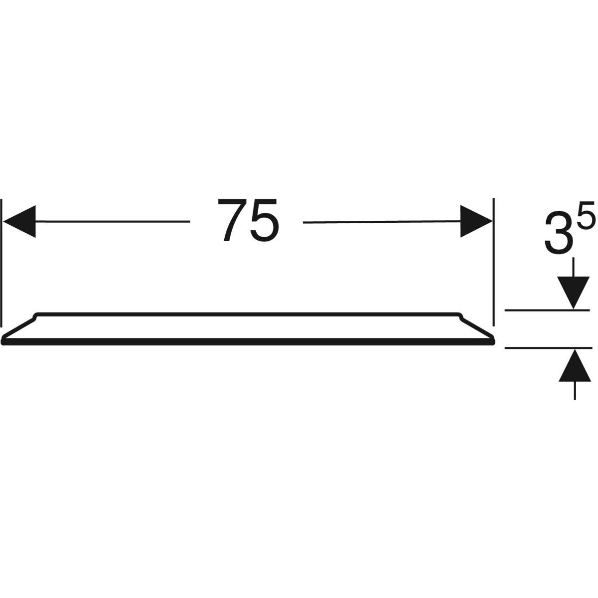 Valopeili Geberit Option Round 750x750x30 mm - KarelianStore