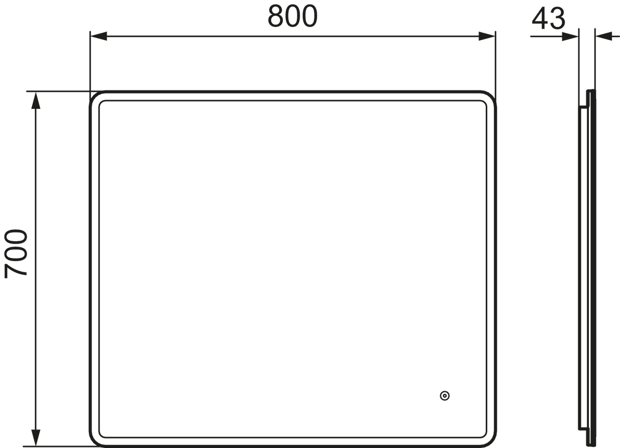 Valopeili Mora Cara 800x700 mm - KarelianStore