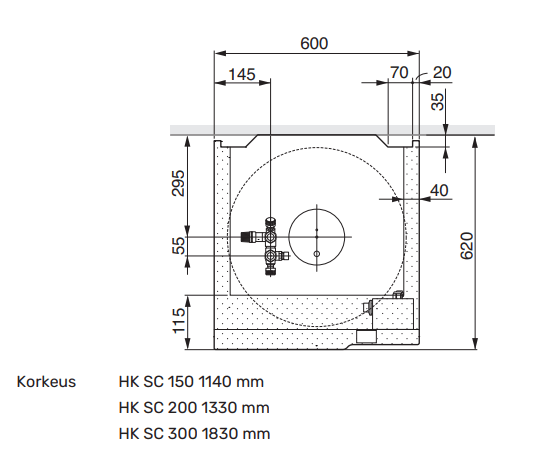 Vedenlämmitin Haato HK SC300 R Smart Control - KarelianStore