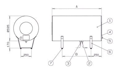 Vedenlämmitin Jäspi VLS - 220 Sauna 3 kW - KarelianStore