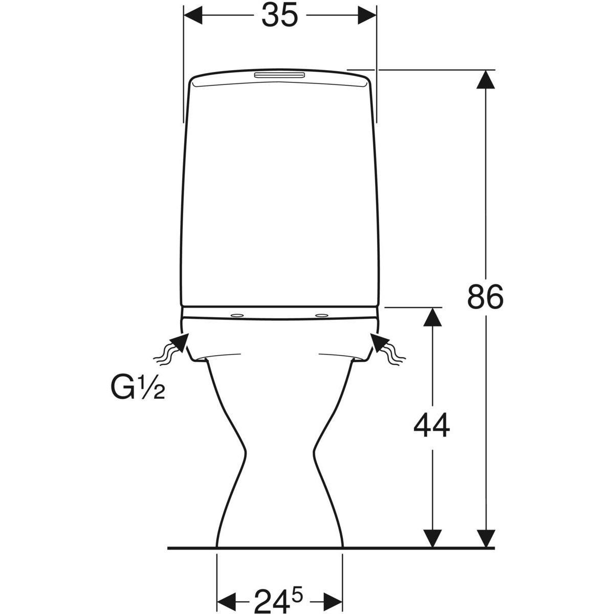 WC - istuin IDO Glow 63 - KarelianStore
