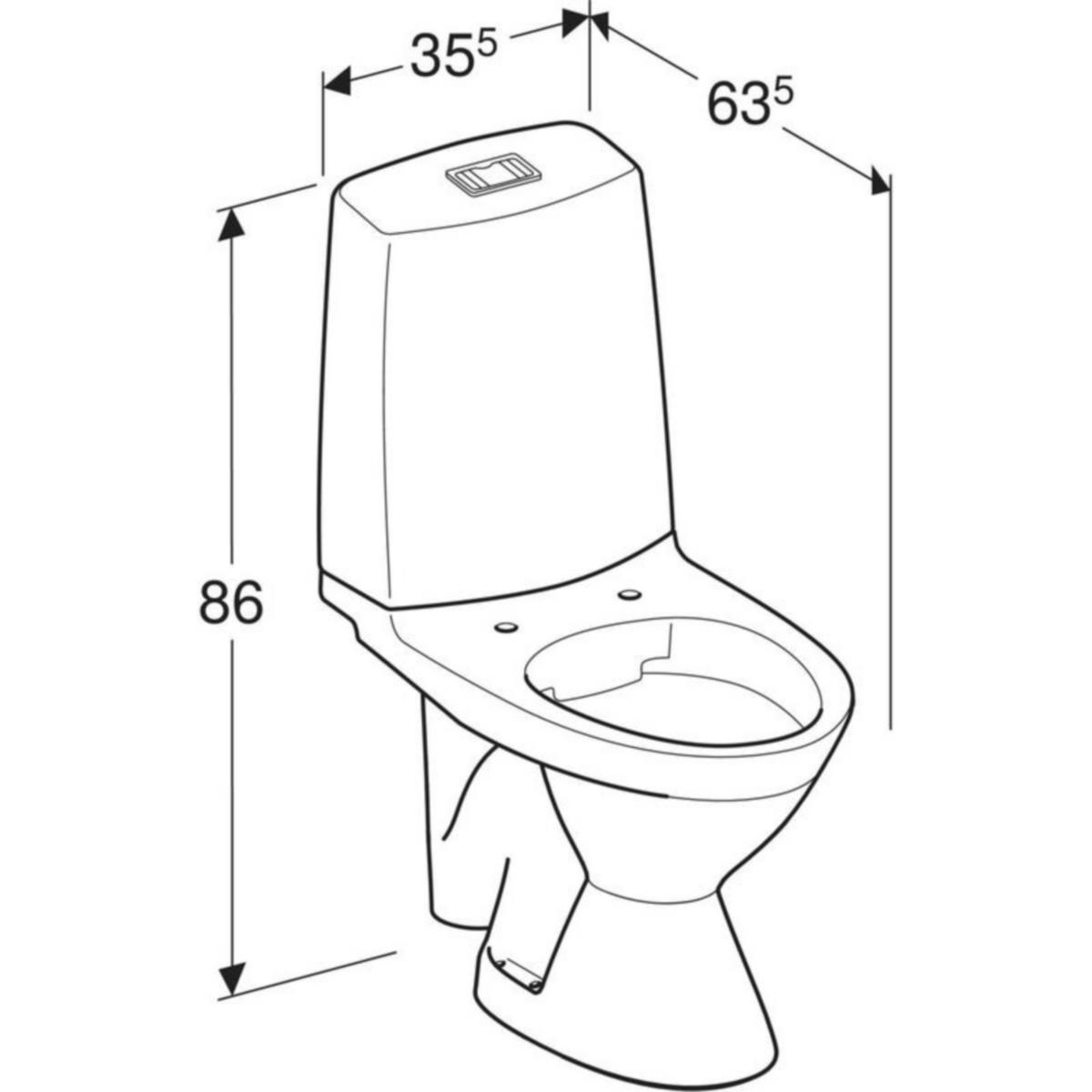 WC - istuin IDO Glow 63 - KarelianStore