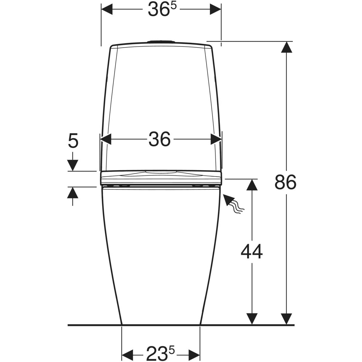 WC-istuin IDO Glow Art Turboflush - KarelianStore