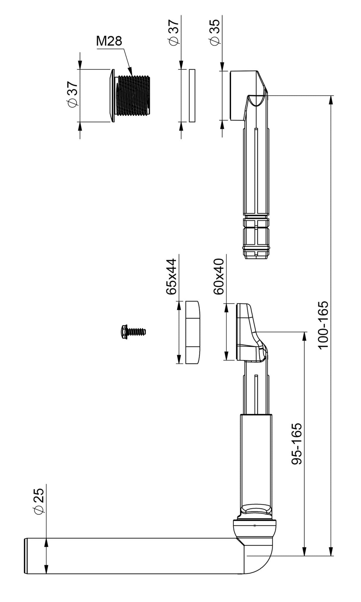 Ylivuotosarja Prevex Smartloc Jäykkä putki - KarelianStore