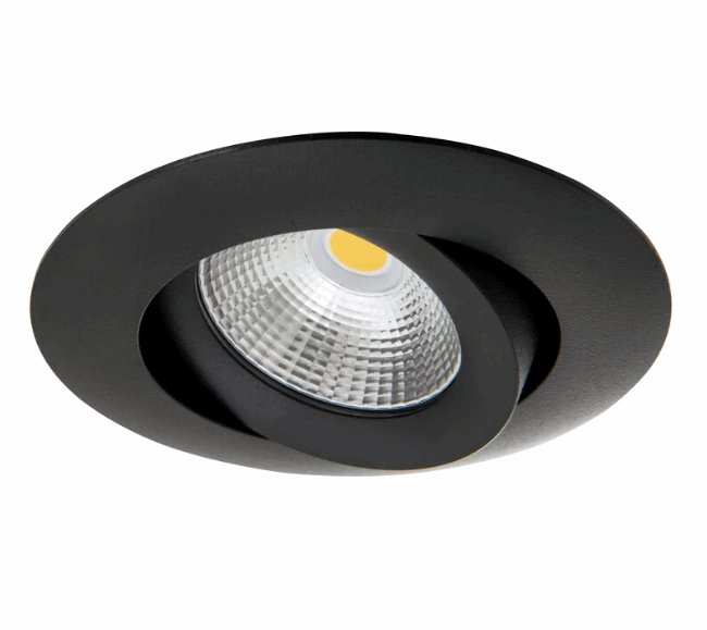 Alasvalo Airam Compact Tilt IP44 5W/830 Himmennettävä Musta - KarelianStore