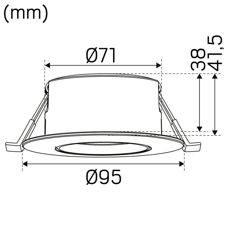 Alasvalo Hide-a-Lite Comfort Quick G4 ISO Tilt IP44 690lm 7.5W Valkoinen - KarelianStore