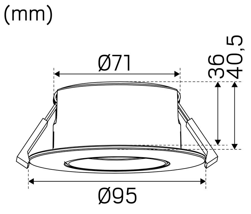 Alasvalo Hide-a-Lite Comfort Twist Tilt IP44 470lm 6.5W Valkoinen - KarelianStore