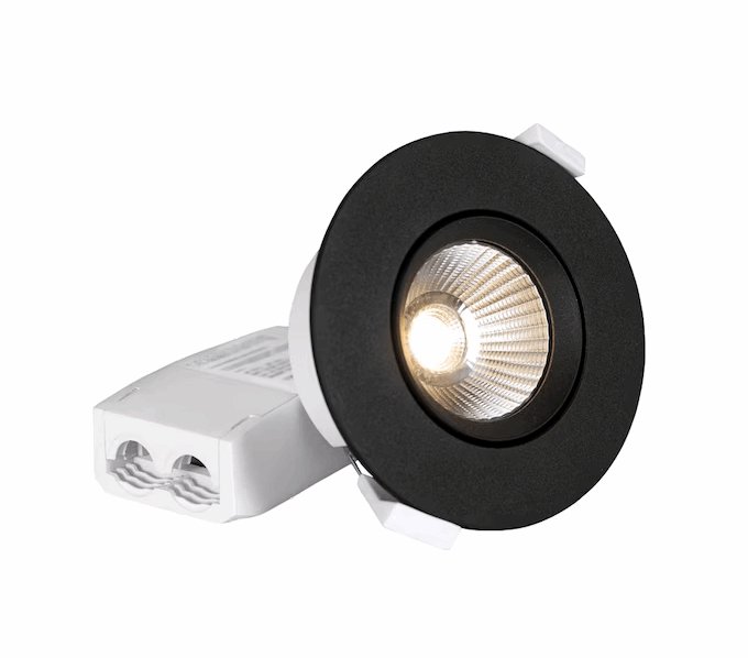 Alasvalo Hide-a-Lite Optic L Quick ISO IP44 670lm 7.5W 4000K Musta - KarelianStore