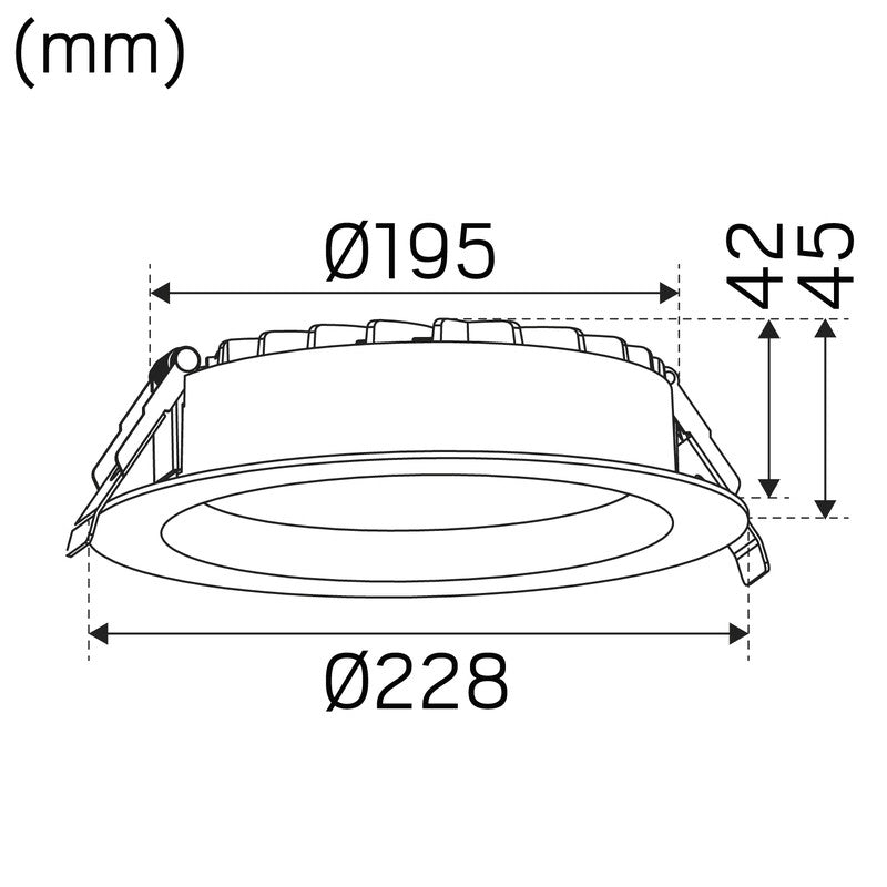 Alasvalo Hide-a-Lite Plano Basic 3840lm 25W 230mm Valkoinen - KarelianStore