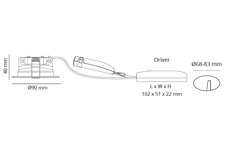 Alasvalo SG Junistar Eco II IsoSafe 6W 3000K Valkoinen 8kpl - KarelianStore