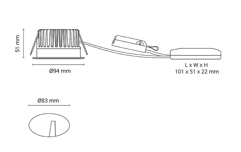 Alasvalo SG Junistar Soft 9W 4000K Valkoinen - KarelianStore