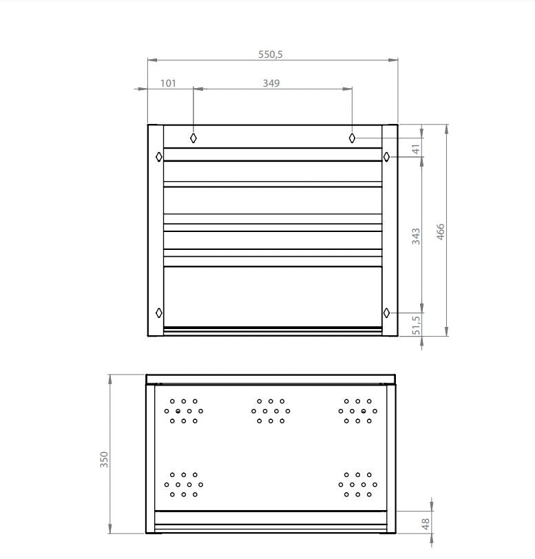 Allaskaappi Polaria Laval 550 Valkoinen - KarelianStore
