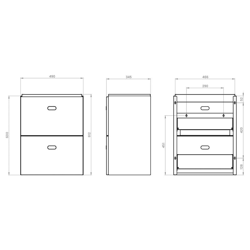Allaskaappi Polaria Mille 500 Valkoinen - KarelianStore