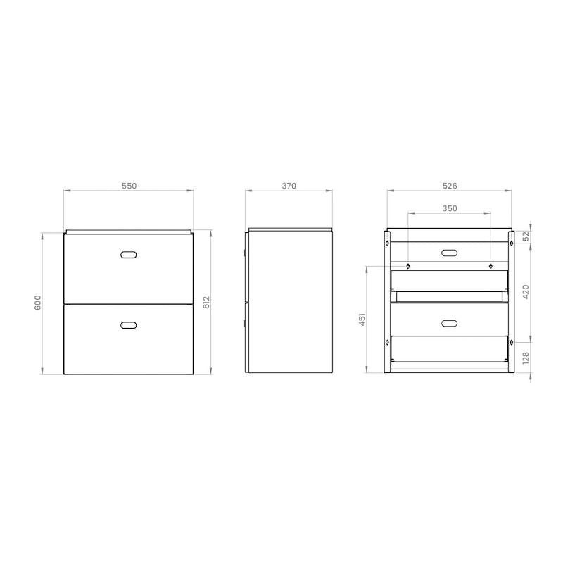 Allaskaappi Polaria Mille 560 Valkoinen - KarelianStore