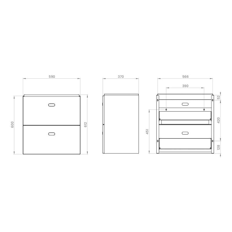 Allaskaappi Polaria Mille 600 Valkoinen - KarelianStore