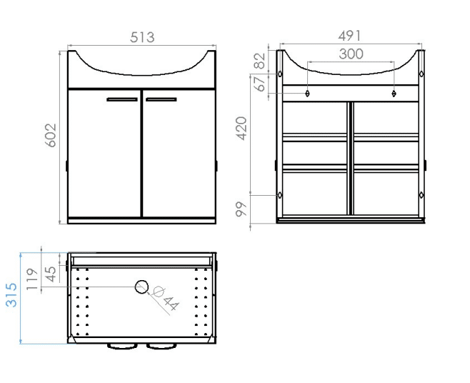 Allaskaappi POLARIA SC 550 Valkoinen - KarelianStore