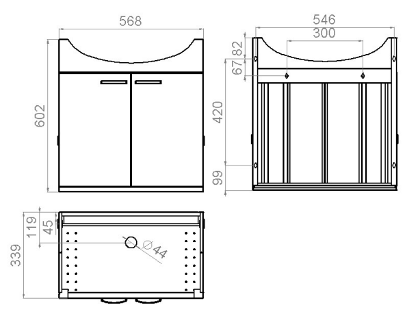 Allaskaappi Polaria SC 600 Valkoinen - KarelianStore
