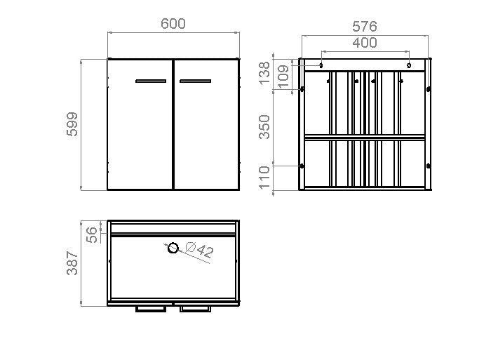 Allaskaappi Polaria Stila 600 - KarelianStore