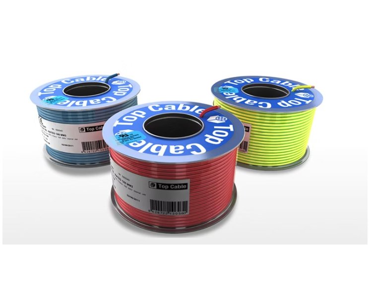 Asennusjohto Top Cable MKEM 90C 16 Musta TRI 100m - KarelianStore