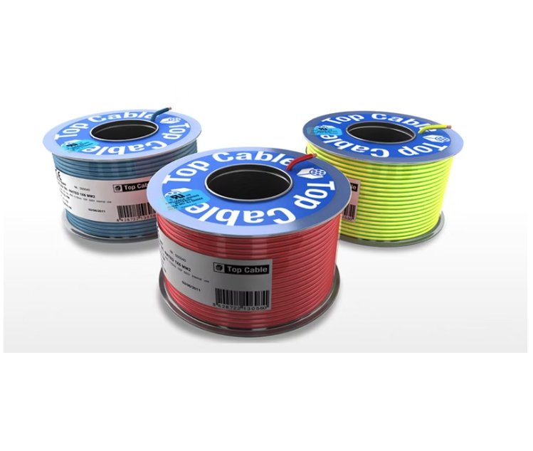 Asennusjohto Top Cable MKEM 90C 2.5 Harmaa TRI PK100 ECA 100m - KarelianStore