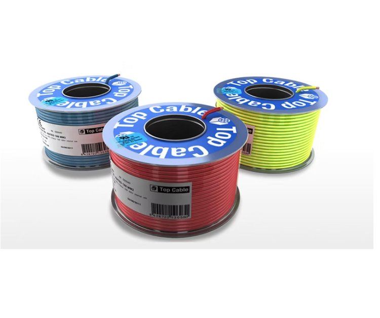 Asennusjohto Top Cable MKEM 90C 2.5 Musta TRI PK100 ECA 100m - KarelianStore