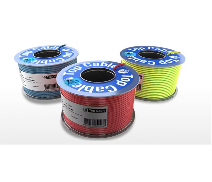 Asennusjohto Top Cable MKEM 90C 2.5 Ruskea TRI PK100 ECA 100m - KarelianStore