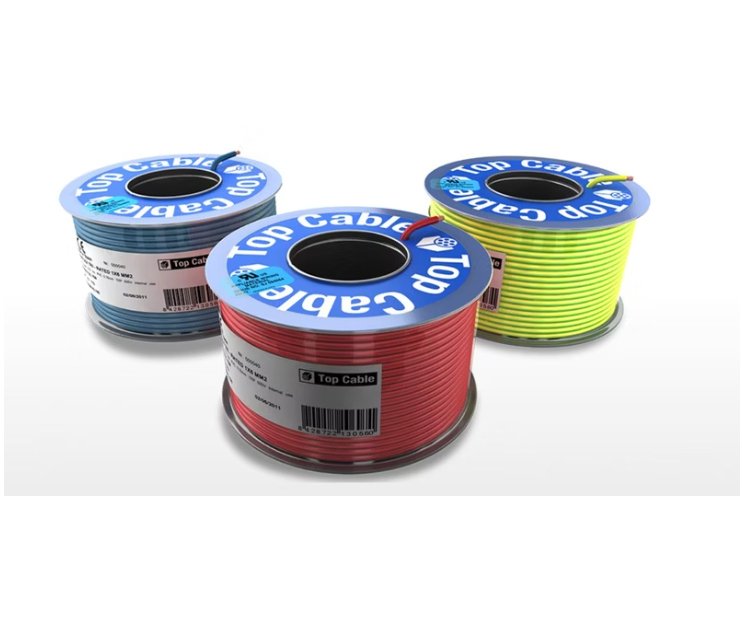 Asennusjohto Top Cable MKJ 90C 0.75 Ruskea TRI PK100 ECA 100m - KarelianStore