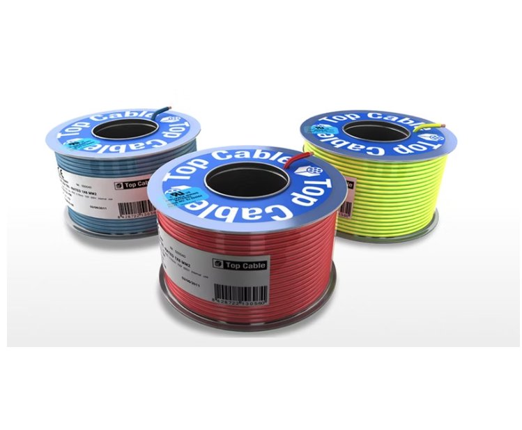 Asennusjohto Top Cable MKJ 90C 1 Musta TRI PK100 ECA 100m - KarelianStore