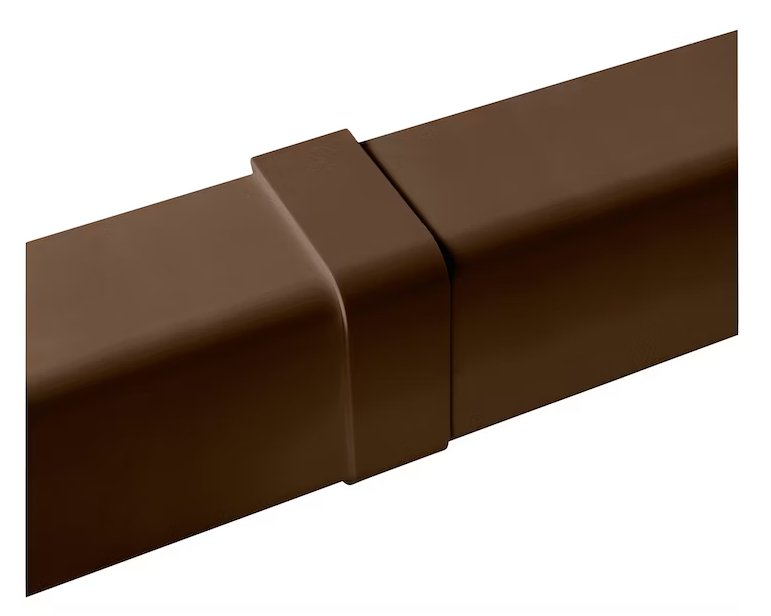 Asennuskanavan Jatkokappale Artiplastic 80x60 Ruskea - KarelianStore