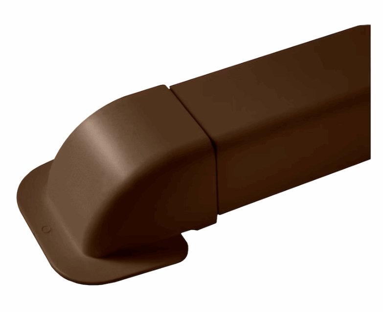 Asennuskanavan Kulmaläpivienti Artiplastic 80x60 Ruskea - KarelianStore