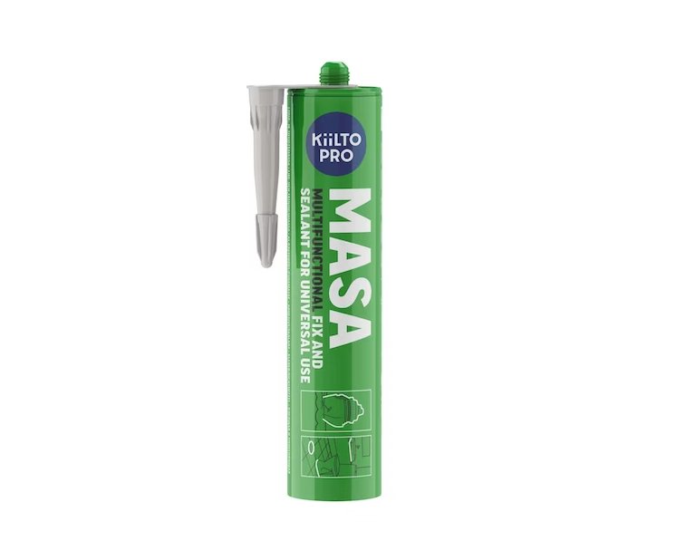 Asennusliima Kiilto Kiiltofix Masa Vaaleanharmaa RR21 M1 290ml - KarelianStore