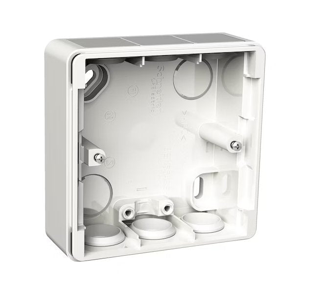 Asennusrasia Schneider Electric 1-osainen Pintakojerasia IP44 30m Valkoinen - KarelianStore