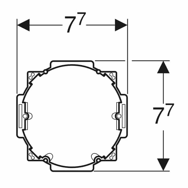Asennussarja Kojerasialla Geberit DuoFresh hajunpoistomoduulille - KarelianStore