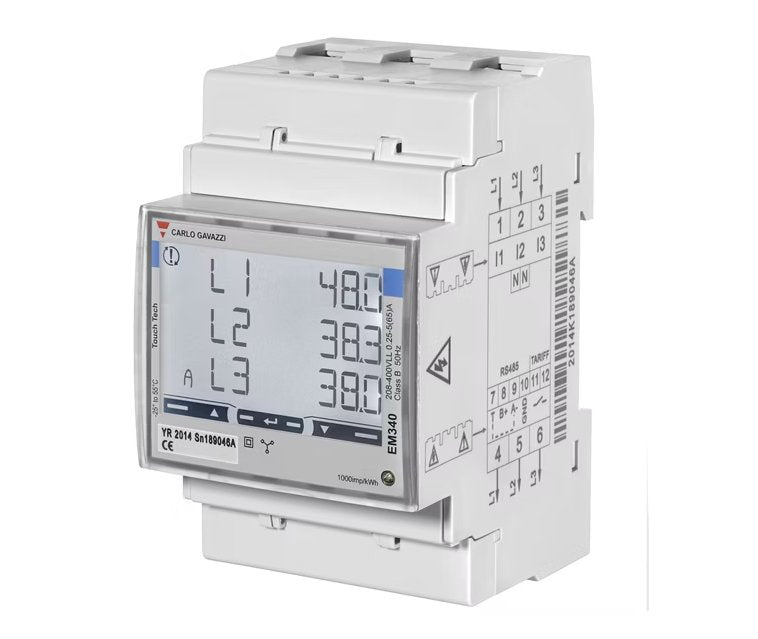 Energiamittari Carlo Gavazzi EM330 3V 5A LK B 3-DIN - KarelianStore
