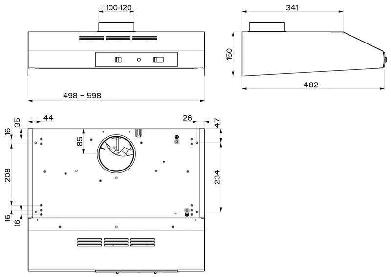 Franke CLASSIC F741 FTT 632F WH Liesituuletin - KarelianStore