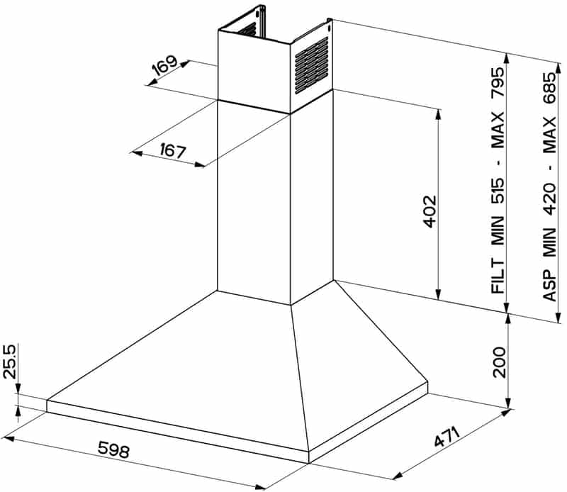 Franke JOY FJO 624 XS Liesituuletin - KarelianStore
