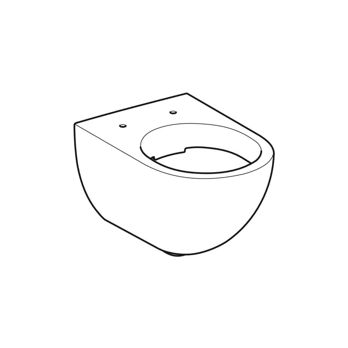 Geberit Acanto seinä-WC ilman istuinkantta - KarelianStore