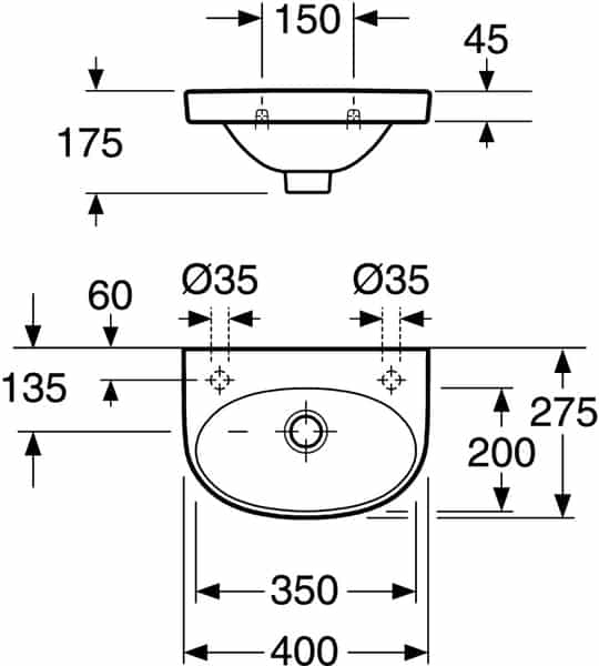 Gustavsberg Nautic 5540 pesuallas 400 x 275 mm Oikea - KarelianStore