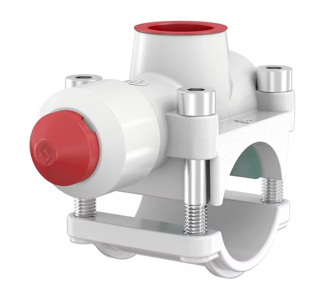 Haaroitusliitin Flamco T-plus 28x3 4x28 Kupariputkelle - KarelianStore