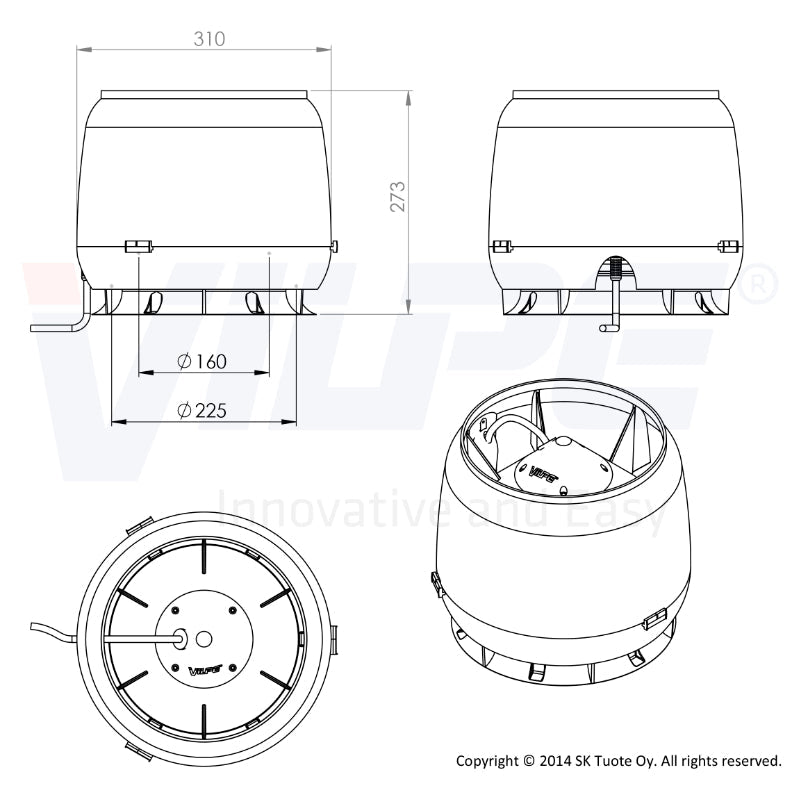 Huippuimuri Vilpe E220S Punainen - KarelianStore