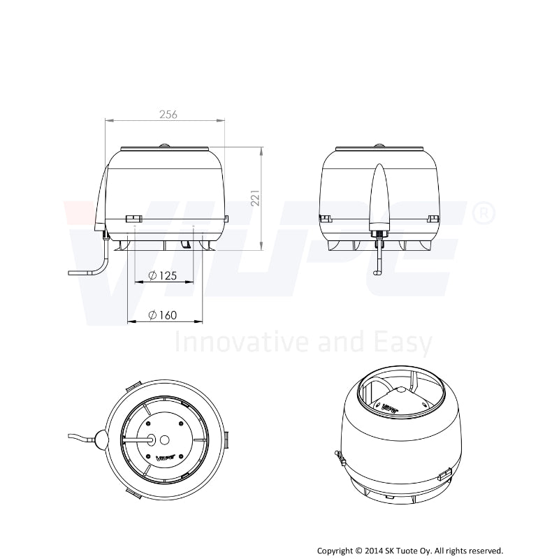 Huippuimuri Vilpe Eco 110S Musta - KarelianStore