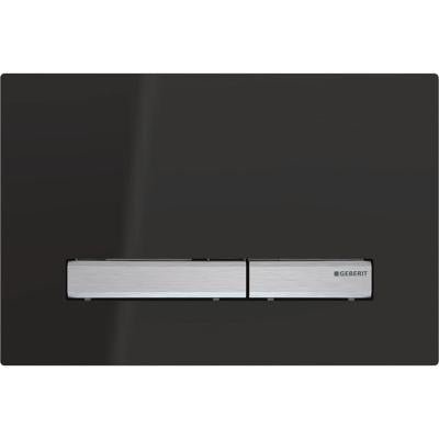 Huuhtelupainike Geberit Sigma 50 Musta (RAL 9005) - KarelianStore