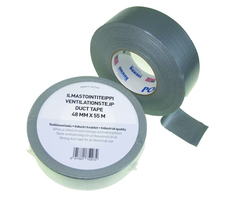 Ilmastointiteippi Stokvis 48mm 55m Harmaa Polyken 229 - KarelianStore