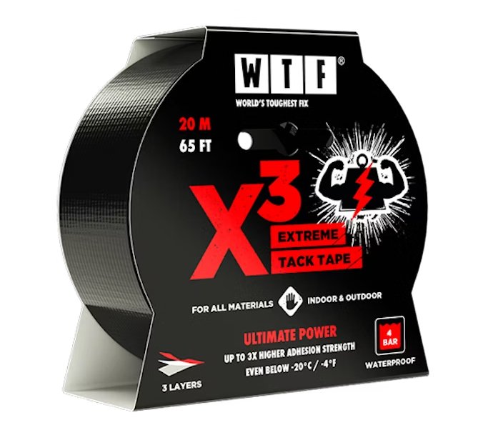 Ilmastointiteippi WTF X3 Extreme 20m x 48mm - KarelianStore