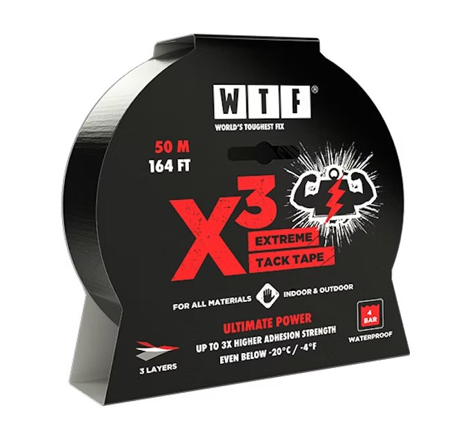 Ilmastointiteippi WTF X3 Extreme 50m x 48mm - KarelianStore