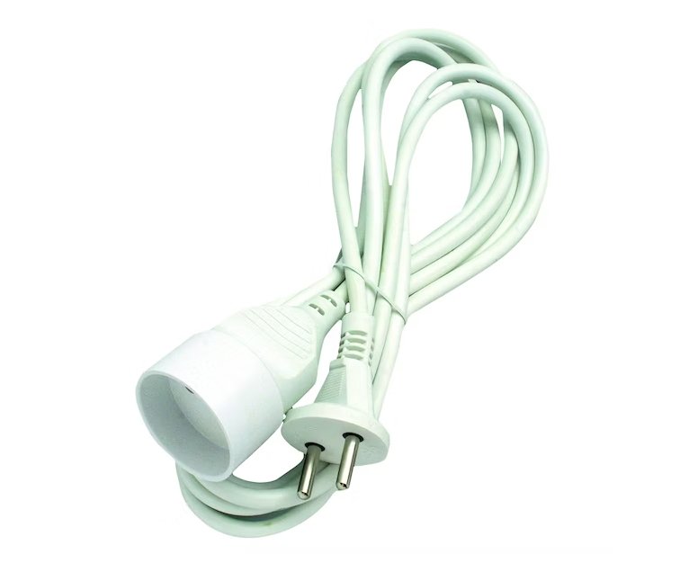 Jatkojohto Opal 1-osainen 2x1.5 5m - KarelianStore